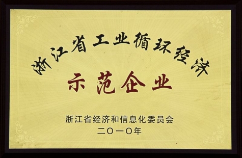 浙江省工業(yè)循環(huán)經(jīng)濟示范企業(yè)